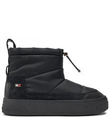 Śniegowce Tommy Hilfiger czarne damskie 