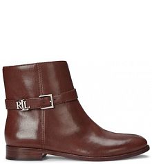 Botki LAUREN RALPH LAUREN brązowe damskie 