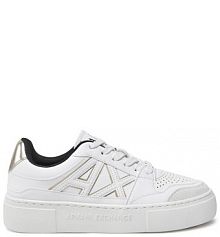 Sneakersy Armani Exchange białe damskie 