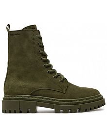 Botki Tamaris khaki damskie 