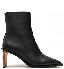 Botki na słupku Calvin Klein czarne 