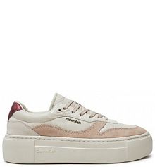 Sneakersy Calvin Klein beżowe damskie 