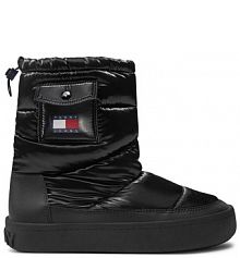 Śniegowce Tommy Jeans czarne damskie 