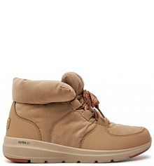 Botki Skechers beżowe damskie 