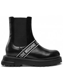 Botki LOVE MOSCHINO czarne damskie 