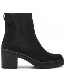 Botki na słupku s.Oliver czarne 