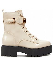 Botki Guess beżowe damskie 