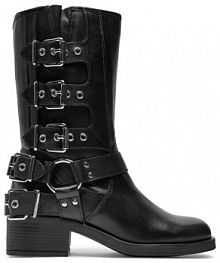 Botki na słupku Aldo czarne 