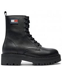 Trapery Tommy Jeans czarne damskie 