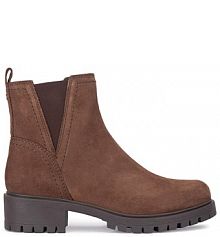 Botki na słupku Lasocki brązowe 