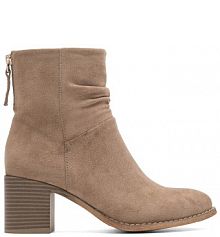 Botki na słupku Jenny Fairy beżowe 