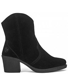 Botki na słupku Rieker czarne 