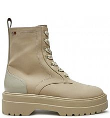 Trapery Tommy Hilfiger beżowe damskie 