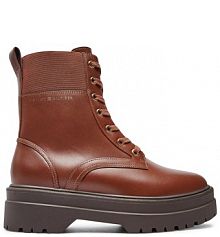 Trapery Tommy Hilfiger brązowe damskie 