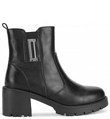 Botki na słupku Jenny Fairy czarne 