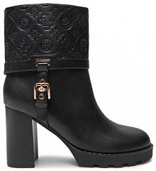 Botki na słupku Guess czarne 