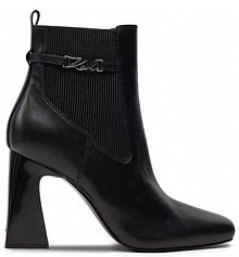 Botki na słupku KARL LAGERFELD czarne 