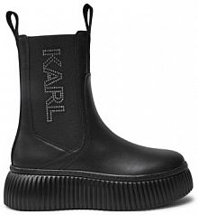 Botki KARL LAGERFELD czarne damskie 