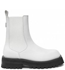 Botki DKNY białe damskie 