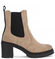 Botki na słupku Jenny Fairy beżowe 