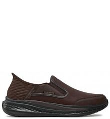 Półbuty Skechers brązowe męskie 