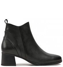 Botki na słupku Marco Tozzi zielone 