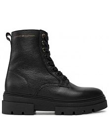 Botki Tommy Hilfiger czarne damskie 