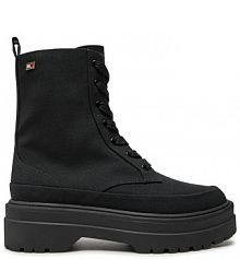 Botki Tommy Hilfiger czarne damskie 