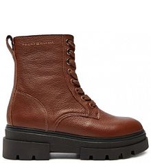 Botki Tommy Hilfiger brązowe damskie 