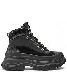 Botki KARL LAGERFELD czarne damskie 