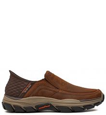 Półbuty Skechers brązowe męskie 