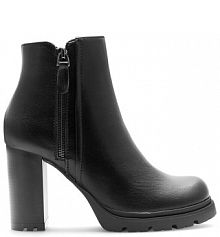 Botki na słupku Clara Barson czarne 