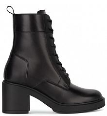 Botki na słupku GINO ROSSI czarne 