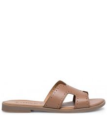 Klapki Lasocki brązowe damskie 