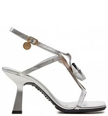 Sandały na słupku Hispanitas srebrne 