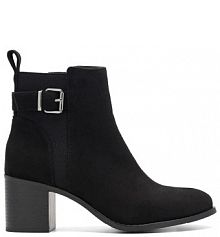 Botki na słupku Clara Barson czarne 