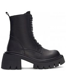 Botki na słupku Badura czarne 