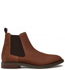 Sztyblety Clarks brązowe męskie 