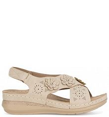 Sandały Clara Barson beżowe damskie 