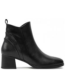 Botki na słupku Marco Tozzi czarne 