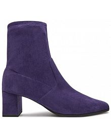 Botki na słupku Caprice fioletowe 