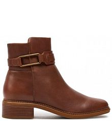 Botki Clarks brązowe damskie 