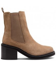 Botki na słupku Sergio Bardi beżowe 