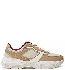 Sneakersy Tommy Hilfiger beżowe damskie 