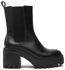 Botki na słupku Calvin Klein Jeans czarne 