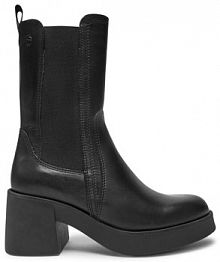 Botki na słupku Tamaris czarne 