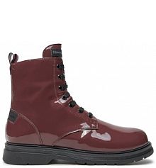 Botki Tommy Hilfiger bordowy damskie 