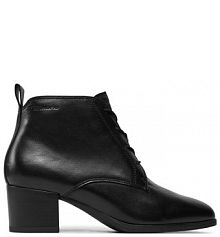 Botki na słupku Tamaris czarne 