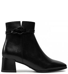 Botki na słupku Tamaris czarne 