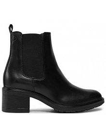 Botki na słupku Tamaris czarne 